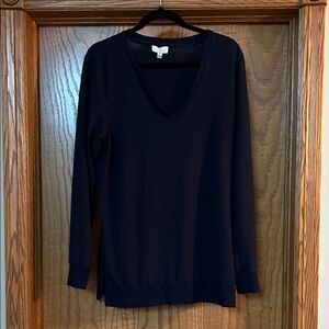 Lucky Brand Classic Navy Knit Top